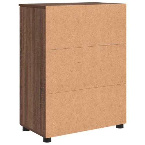 Шкаф за баня Кафяв дъб 60 x 35 x 80 см