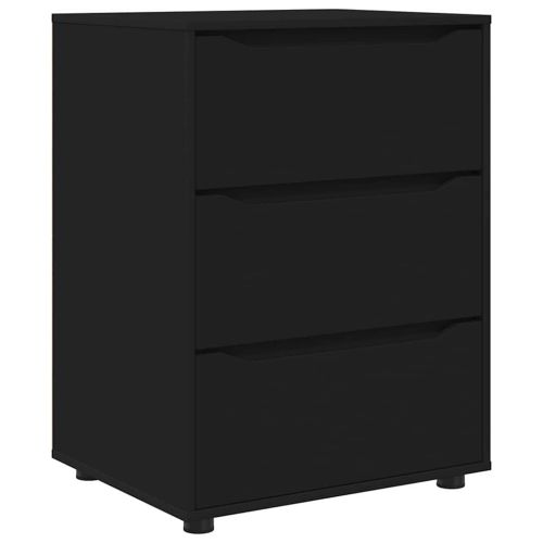 Шкаф за съхранение Черно 60 x 48 x 81 см Инженерно дърво
