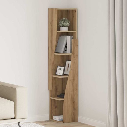 Ъглов шкаф Дъб 27,5x27x140см Инженерно дърво