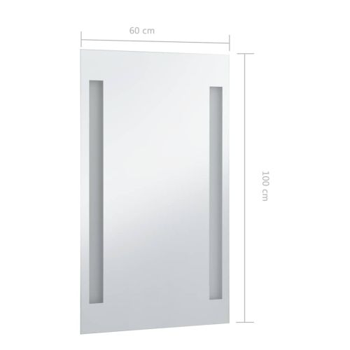 LED стенно огледало за баня 60x100 см