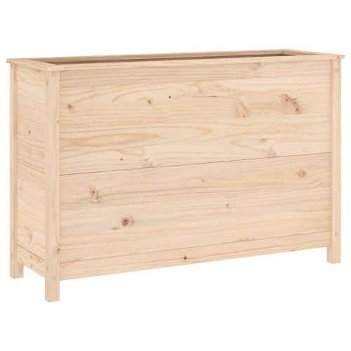 Градинско повдигнато легло, 119,5x40x78 см, бор масив