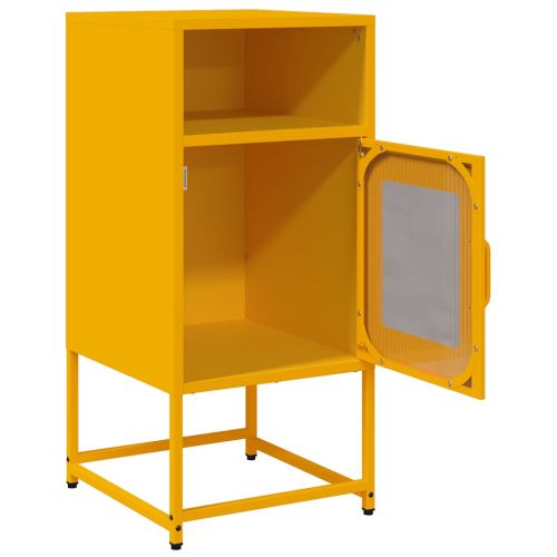 Нощно шкафче Горчица Жълто 36x39x78cm Студено валцувана стомана