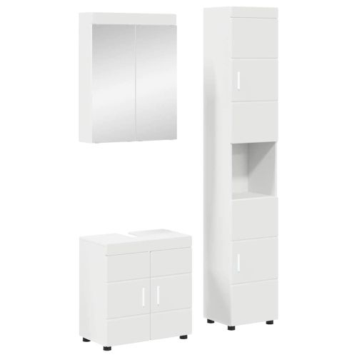 Комплект мебели за баня TULUM 3 pcs Бяло 60 x 34 x 63 см