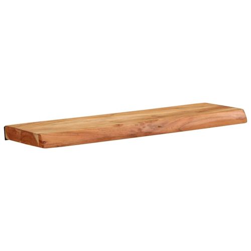 Стенни рафтове, 2 бр, 60x20x3,5 см, акациево дърво масив