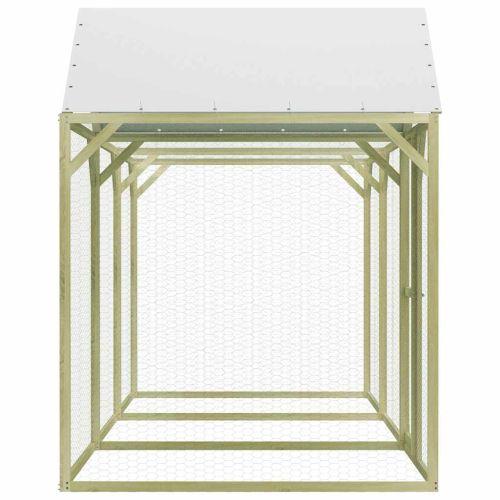 Клетка за пилета, 4,5x1,5x2 м, импрегниран бор