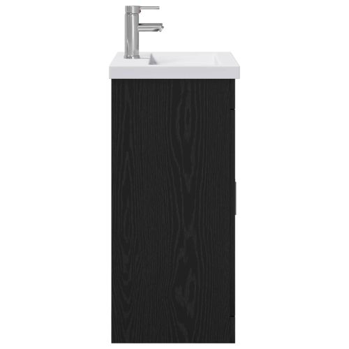 Комплект мебели за баня Черен дъб 61 x 40 x 84,5 см