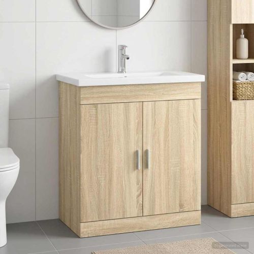 Комплект мебели за баня Дъб сонома 81 x 40 x 84,5 см