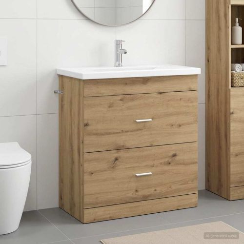 Комплект мебели за баня Дъб артизан 81 x 40 x 84,5 см