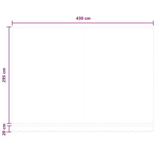 Ръчна рамка за сенник с LEDs Таупе 4,5 × 3 m