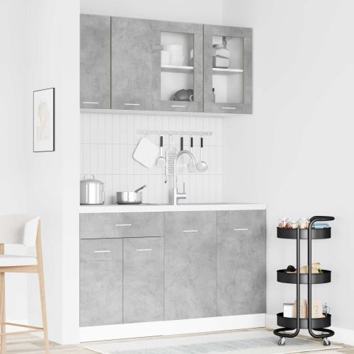 Кухненски единица Lyon 4 pcs Бетонно сиво Инженерна дървесина