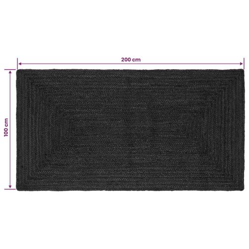 Килим за площ Тъмносиво 100 x 200 cm юта