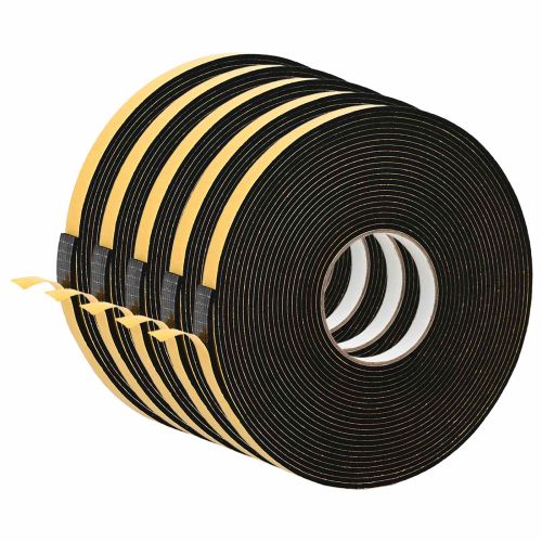Самоотлепваща се пяна лента 5 pcs Черно 20mm x 10m CR пяна