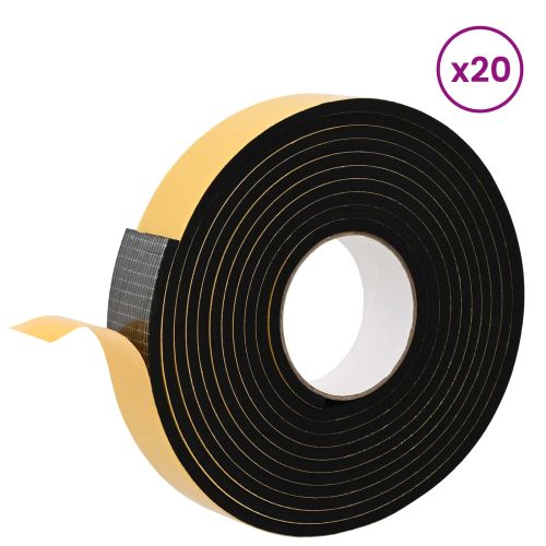 Самоотлепваща се пяна лента 20 pcs Черно 40mm x 5m CR пяна