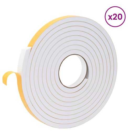 Самоотлепваща се пяна лента 20 pcs Бяло 20mm x 5m CR пяна