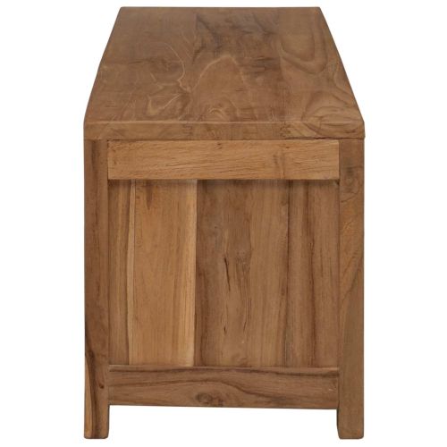 ТВ шкаф 110 x 30 x 35 cm Натурално Солидно тиково дърво