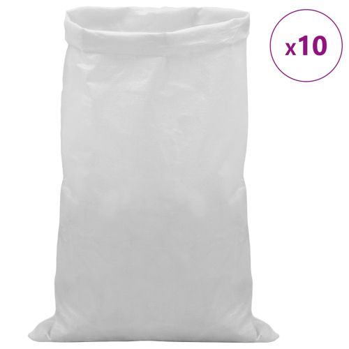 Тъкани чували 10 бр. Бяло 65 x 115 см ПП