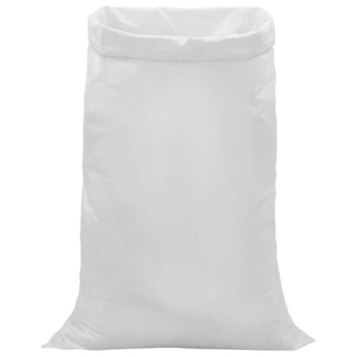 Тъкани чували 100 pcs Бяло 80 x 125 см ПП
