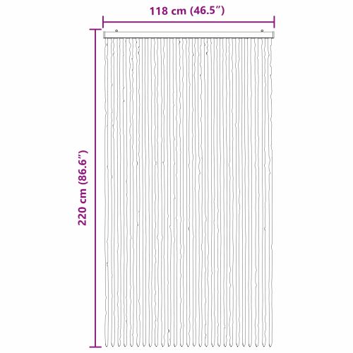 Мрежа против насекоми Шенил Тъмно кафяво и бежово 118 x 220 cm