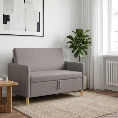 Диван с storage Таупе 122 x 78 x 87 см Полиестер