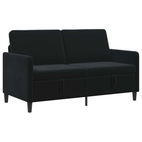 Диван с storage Черно 152 x 78 x 87 см Полиестер