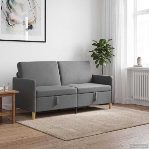 Диван с storage Тъмносиво 172 x 78 x 87 см Полиестер