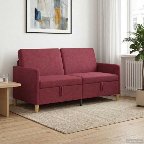 Диван с storage Виненочервен 172 x 78 x 87 см Полиестер