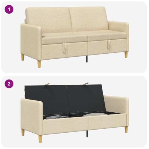 Диван с storage Кремаво 172 x 78 x 87 см Полиестер