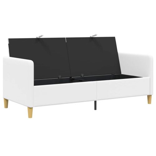 Диван с storage Бяло 172 x 78 x 87 см Полиестер