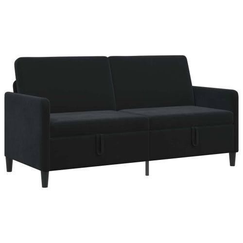 Диван с storage Черно 172 x 78 x 87 см Полиестер