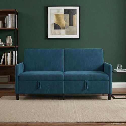 Диван с storage Синьо 172 x 78 x 87 см Полиестер