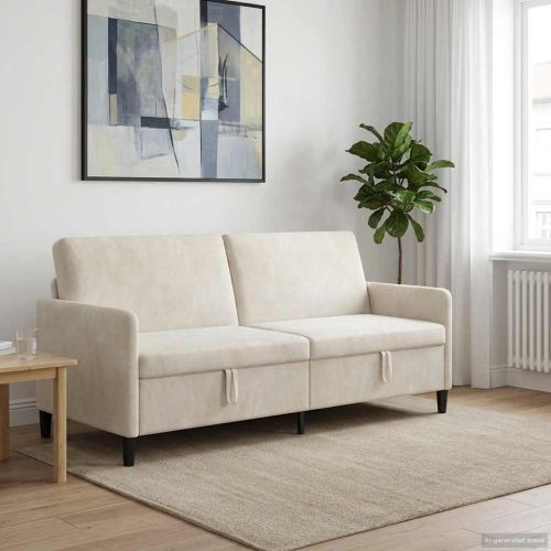 Диван с storage Кремаво 192 x 78 x 87 см Полиестер