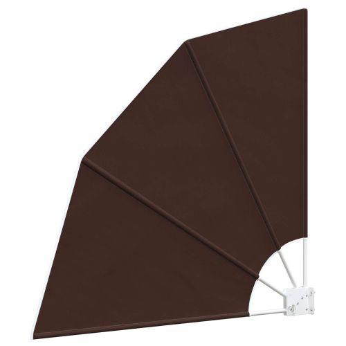 Прозорец за балкон 140 x 140 cm Полиестер Кафяво