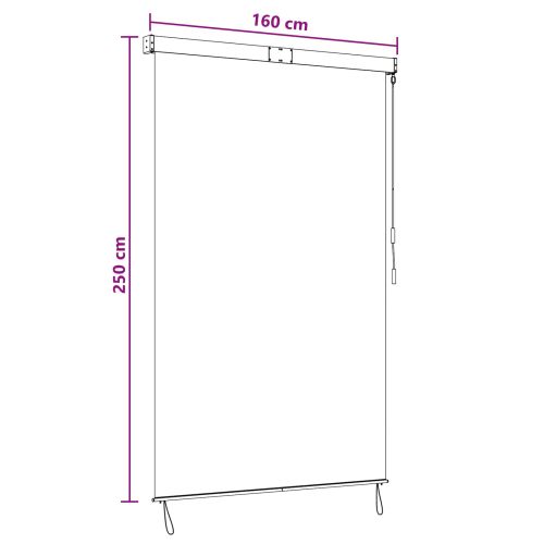 Ролетна щора Многоцветен 160 x 250 cm Текстил и Алуминий