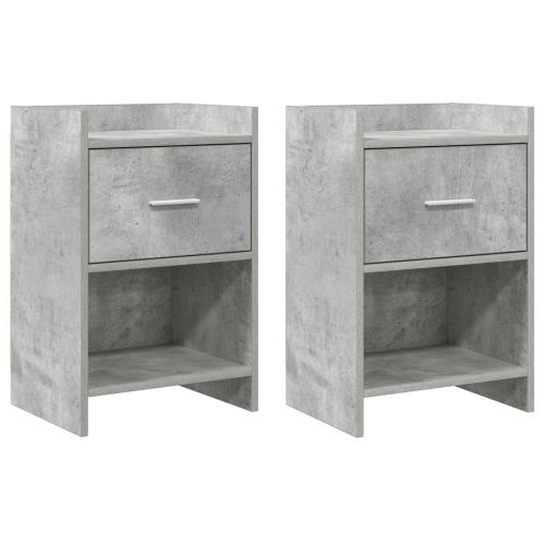 Нощни маси 2 pcs Бетонно сиво 40 x 30 x 60 cm