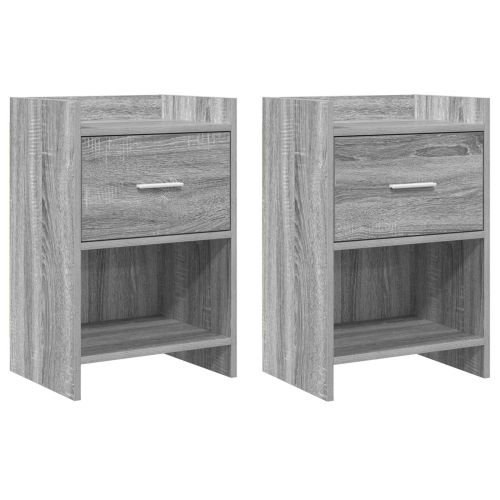 Нощни маси 2 pcs Сив Сонома 40 x 30 x 60 cm Инженерна дървесина