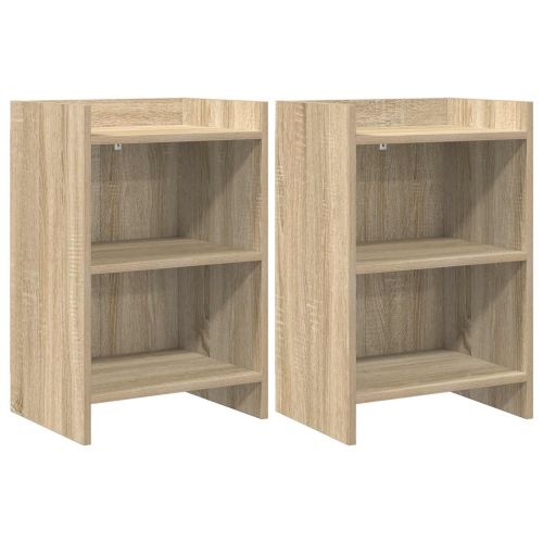 Нощни маси 2 pcs Дъб сонома 40 x 30 x 60 cm Инженерна дървесина