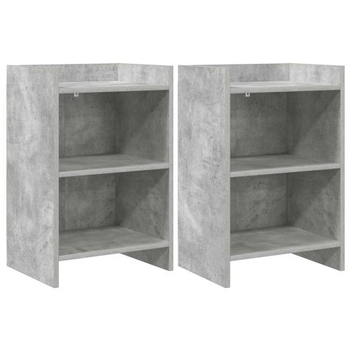 Нощни маси 2 pcs Бетонно сиво 40 x 30 x 60 cm