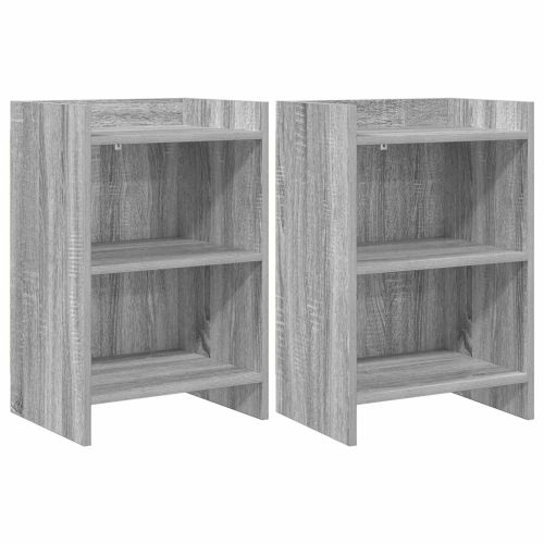 Нощни маси 2 pcs Сив Сонома 40 x 30 x 60 cm Инженерна дървесина