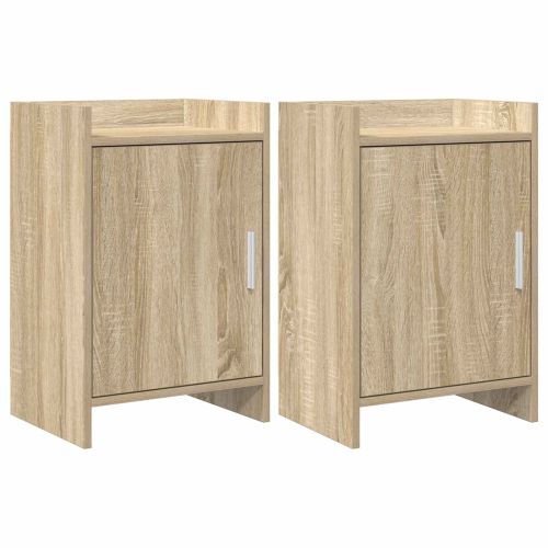 Нощни маси 2 pcs Дъб сонома 40 x 30 x 60 cm Инженерна дървесина