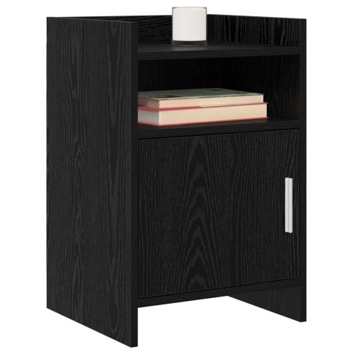 Нощни маси 2 pcs Черен дъб 40 x 36 x 60 см Инженерна дървесина