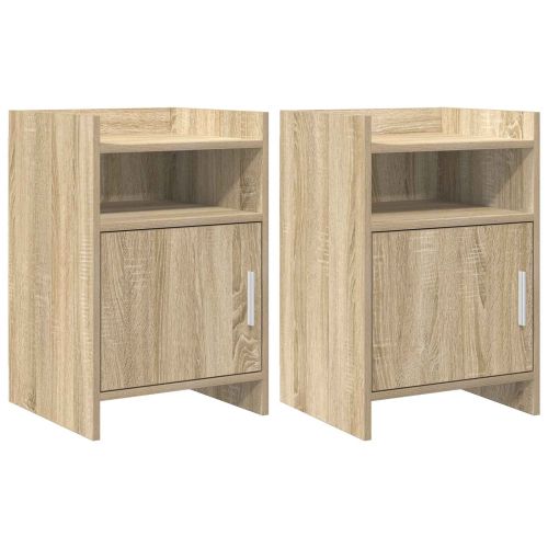 Нощни маси 2 pcs Дъб сонома 40 x 36 x 60 см Инженерна дървесина