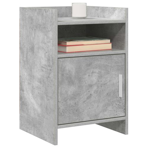Нощни маси Бетонно сиво 40 x 36 x 60 см Инженерна дървесина