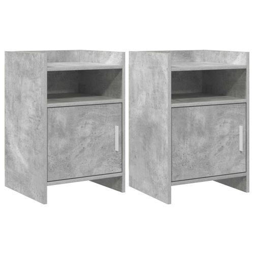 Нощни маси 2 pcs Бетонно сиво 40 x 36 x 60 см