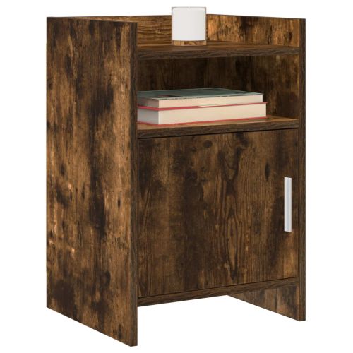 Нощни маси 2 pcs Опушен дъб 40 x 36 x 60 см Инженерна дървесина