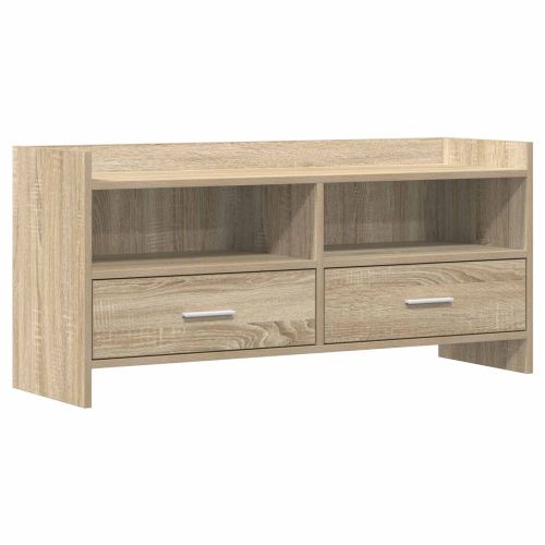 ТВ шкаф 100 x 33 x 47 см Дъб сонома Инженерна дървесина
