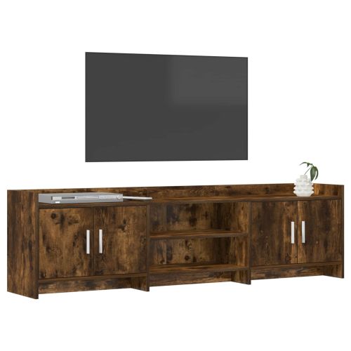 ТВ шкаф 168 x 33 x 47 см Опушен дъб Инженерна дървесина