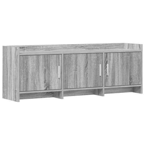 ТВ шкаф 130 x 33 x 47 см Сив Сонома Инженерна дървесина
