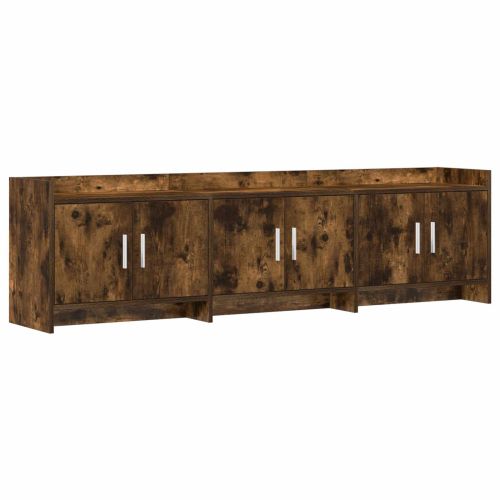 ТВ шкаф 168 x 33 x 47 см Опушен дъб Инженерна дървесина