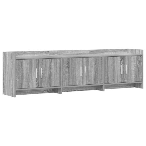ТВ шкаф 168 x 33 x 47 см Сив Сонома Инженерна дървесина