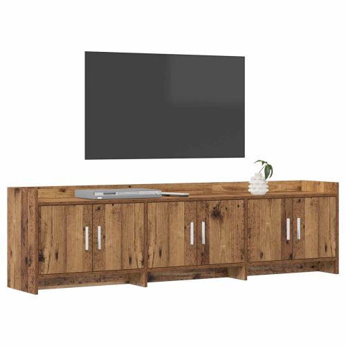 ТВ шкаф 168 x 33 x 47 см Старо дърво Инженерна дървесина